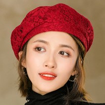 데이즈원 여성 봄 여름 베레모 모자 여자 빵모자 팔각보 레이스모자