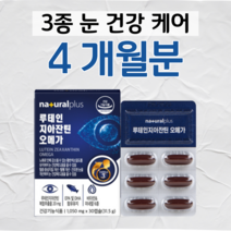 루테인 지아잔틴 오메가 누테인 오메가3 하루 1캡슐 30대 직장인 회사원 택시 버스 택배 운전 기사 혈액순환 혈행개선 건조한 눈 촉촉 눈침침 눈건강 도움 식약처 인정 건강기능식품, 4통, 1050mg x 30캡슐 (하루 1캡슐)