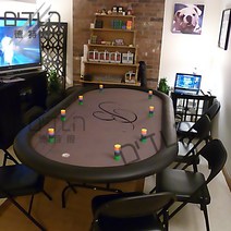 패드 텍사스 홀덤 홀덤매트 테이블 접이식 가정용 매트 바카라 포커, 240X120