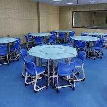 마름모책상 교습소 그룹 책상 조별실습 회의 탁자
