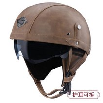 일본 레트로버 아라이램5 바이크 AGV오픈페이스 덱스톤500TX SOL 할리 비틀 SST헬멧 쇼에이 오토바이용품매장, 연한 브라운