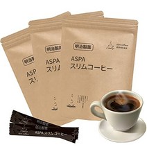 메이지 제약 ASPA slim coffee 슬림 커피 파우더 스틱 커피 3g*60포 식물 효소 이눌린 유청단백 클로로겐산 야자껍질 활성탄 L-카르니틴 대체 明治製薬 ASPA sli