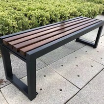 야외 벤치 평벤치 운동장 공원 휴게소 병원 의자 납품, 길이 100x너비 40x높이 45 브라운
