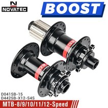 Novatec D442 D041 32H MTB 허브 부스트 MS 스루 15/12MM 자전거 휠 산악 베어링 시마노 8/9/10/11/12 속도, 02 Novatex15 142x12