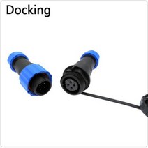 방수 커넥터 케이블 플러그 및 소켓 암수 2 3 4 5 6 7 9 핀, Docking_7p