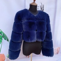 에코 퍼 자켓 여성 여자 인조 모피 두꺼운 코트 짧은 패션 겨울 따뜻한 인조 모피 코트