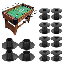 테이블축구 스포츠게임 세트부품 실내 실외 게임 10pcs 축구 기계 베어링 막대 내구성 탁상 축구 부싱 축구축구 게임 부싱 교체 액세서리, 검은색