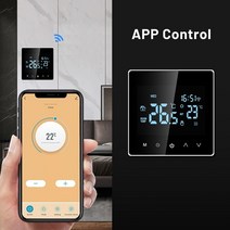 스마트 온도 제어 시스템 tuya smart wifi thermostat lcd digital touch temperature control electric floor 보일러, 3a 케이블 포함