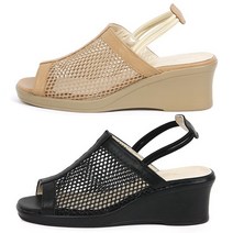 국산 영월드 키높이 통굽 슬리퍼 스트랩 샌들 여자 여름 40대 50대 60대