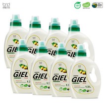 [세제혁명] NEW지엘플러스 액체세제 1.3L 8통, 8개