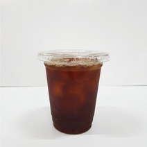 커피바바 92페트 12온스 아이스컵 + 뚜껑 100세트, 12온스 아이스컵+무타공평뚜껑세트