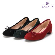 B by바바라 양가죽 스웨이드 여성구두 펌프스 3cm_DID501 3color