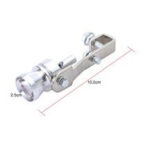 터보 사운드 휘슬 배기 파이프 테일 블로우 오프 밸브 알루미늄 실버 S M L XL, 02 M size