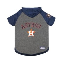 개와 고양이를 위한 Pets First MLB 후디 - 휴스턴 애스트로스 개 후드 티셔츠 라지. - MLB 팀 컬러 후디 (AST-4044-LG), Houston Astros, Houston Astros