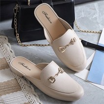 오노마 오노마 ONM 골드 스트랩 장식 포인트 모던 디자인 뮬 블로퍼 (8534750)