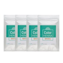 해피헤나 블랙(Black) 100g 4개세트 컬러염색 헤나염색 헤나가루 검정색상