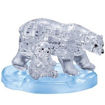3D 크리스탈 입체 퍼즐 북극곰, 단품, 단품