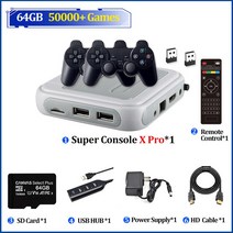 게임기 오락실 레트로 휴대용 슈퍼 콘솔 X 프로 비디오 게임 TV 박스 PSP PS1 N64 NDS 용 70000 개 이상의 내장 50 에뮬레이터, 02 64 Wireless_02 AU