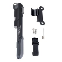GIYO 자전거 스마트 에어 펌프 타이어 전동 에어샥 120PSI 콤팩트 사이클 인플레이터 (게이지 포함) 접이식 핸들 멀티 컬러 옵션 기존 브래킷 마운트 GP-43S, Black|CHINA