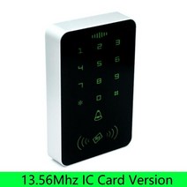 얼굴 안면 인식 13.56mhz 카드 판독기 도어 잠금 시스템 1000 사용자 rfid 액세스 제어 키패드 커버 디지털, [01] 13.56Mhz IC Version