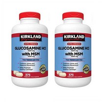 Kirkland Glucosamine HCI MSM 커클랜드 글루코사민 375정 2팩, 1개