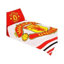 Manchester United FC Official 맨체스터 싱글 양면 이불커버 세트 135 x 200cm