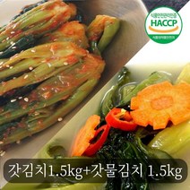 전통손맛 여수 돌산 갓 돌갓김치 갓물김치 3kg세트, 1