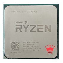 AMD Ryzen 7 1800X 3.6 GHz 8 코어 16 스레드 CPU 프로세서 L3 = 95W YD180XBCM88AE 소켓, 한개옵션0