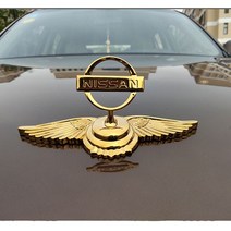 사이드월 라운지쉘터 레이어닝 카라반자동차 프론트 후드 엠블럼 보닛 스티커 Nissan Altima Almera Tita, 06 A Gold