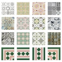 중앙데코 북유럽 패턴 수입타일 200각 [현관 상가 욕실 베란다 실내 커피숍 카페], 15장, 02-05베네치아타일[200각-49]