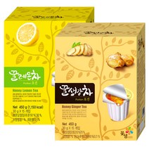 꽃샘 생강차 포션 15T+레몬차 포션 15T
