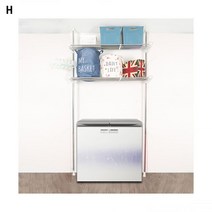 기둥 접이식 폭조절 세탁기 김치냉장고 선반 2단 다용도 세탁실, 단품, 단품