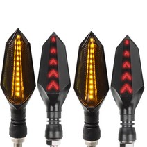 오토바이 차례 신호 빛 LED 깜박이 꼬리 표시 등 야마하 YZF R6 1999 2000 -2016, 06 2 pair yellow red