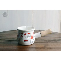 인덕션 미니 냄비 귀여운 우유냄비 인테리어 소스 이쁜 밀크팬 자취 선물, 방세, 10CM