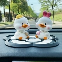 자동차 액세서리 향수 장식품 머리 momo 오리 귀여운 자동차 아름다운 선물 자동차 장식 상품 책을 흔들어, 모모 오리 AB (동백 매트