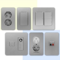 제일전기공업 디아트 실버 전기 전등 스위치 커버 교체 방우형 매입 매립 콘센트 설치 맹커버 보조대 화장실 방우 덮개 1구 2구 3구 4구 5구 6구 인테리어, 46.대기전력차단 콘센트4구