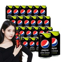 펩시콜라 제로 슈거라임 355ml 24캔 캔음료탄산음료제로콜라음료수펩시제로, 펩시콜라 제로 라임향 ECO무라벨
