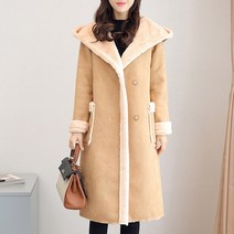 요모조모 1570 여성 겨울 방울털 후드 무스탕 코트