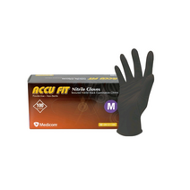 아큐핏 블랙 두꺼운 니트릴장갑 100매 5그람 파우더 프리, 소(S), 4개