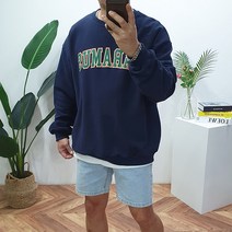 바이코드 남녀공용 오버핏 파라 무스 맨투맨 티셔츠(3컬러)