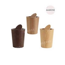 고급 원목 쓰레기통 우드 휴지통 거실 사무실 주방, M타입, 1개