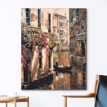 모스부호목걸이 숫자로 diy 등대 그림 키트 숫자로 프레임 없음 페인트 40x50cm 24 색 선물 diff 4 stars va 0022