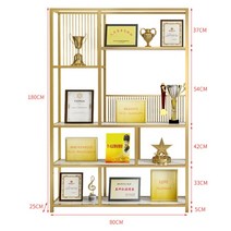 상패진열장 트로피장식장 고급 상장 선반, 골드 80 x 25 x 180cm