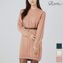 로엠 꼬임 디테일 니트 원피스 RMOK94V01A
