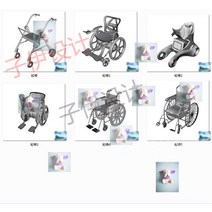 스쿠터 전동차 계단용 휠체어 노인 전동 rhino rhino/C4D/3Dmax/maya/obj의 6개 모델