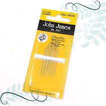 토이앤스티치/영국 존제임스 십자수/리본자수 뾰족 바늘-18/24호 최고급바늘-당일발송