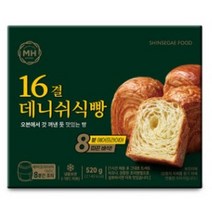 신세계 밀크앤허니 파베이크 16결 데니쉬식빵 4개입 (520g) 선물, 3개