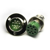 항공잭 30MM 날개타입 K-30-10핀 플러그 국내생산 원형커넥터 써큘러커넥터, 01_케이블