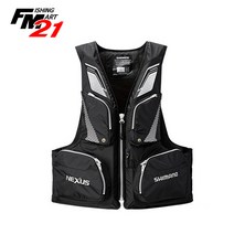 시마노 VF-142Q 구명조끼, 블랙L