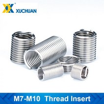 낚시대 릴 수리 복원 낚싯대 가이드 링 나사산 인서트 키트 도구 스테인리스 스틸 M7 M8 M9 M10 리벳 너트 키트, M8x1.0 x2.5D10pcs